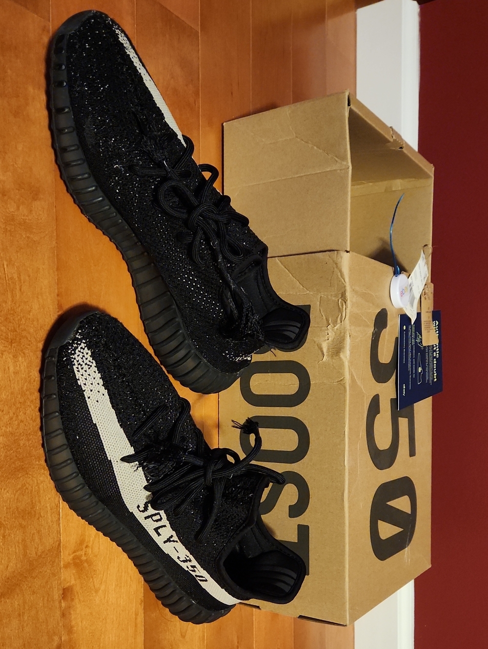 Yeezy Boost 350 V2 Black with White Side Stripe